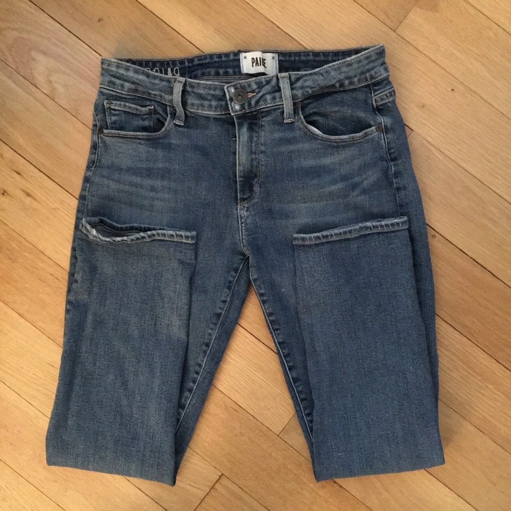 PAIGE Brigitte Skinny Blue Denim Jeans - Size 27 - Picture 4 of 11